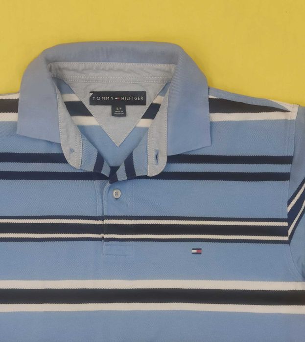 tricou Tommy Hilfiger - blue striped casual