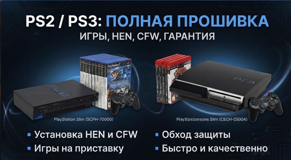 Прошивка PS2 и PS3