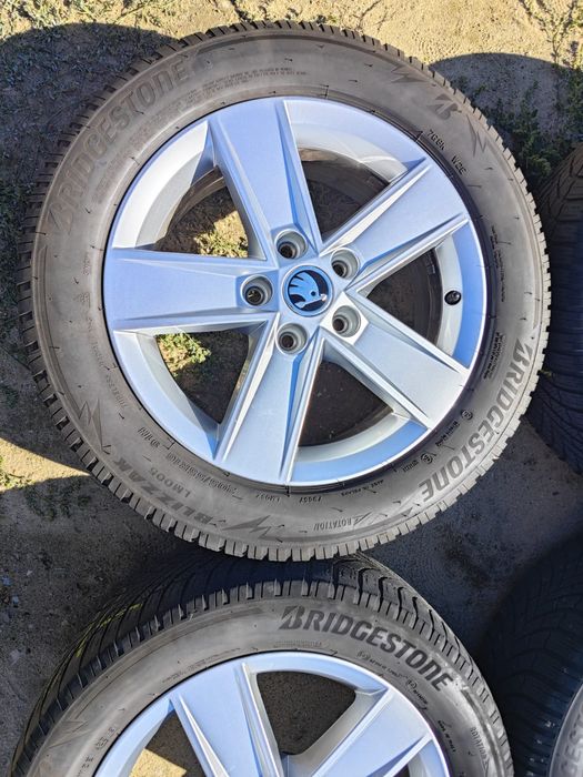 Jante Originale din Aluminiu de Skoda Octavia 2, 3 de IARNĂ M+S pe 16"