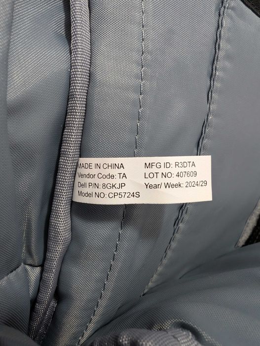 Rucsac laptop Dell EcoLoop Pro Slim Backpack CP5724S, 15.6", Negru