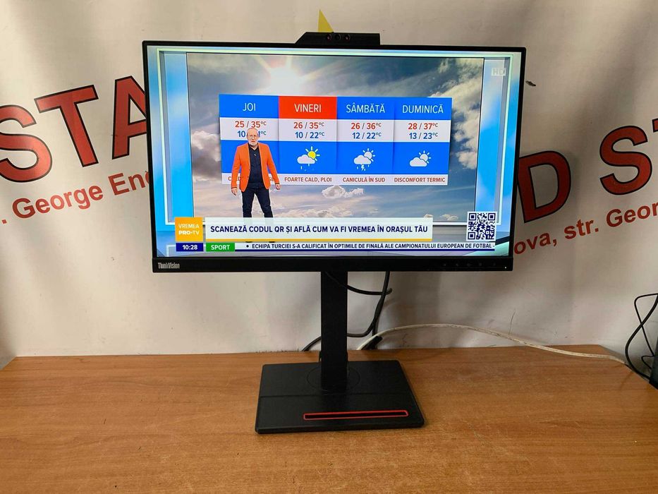 Monitor Led FullHD IPS Lenovo T24V-10Sunet integrat/62cm Garantie 2ani