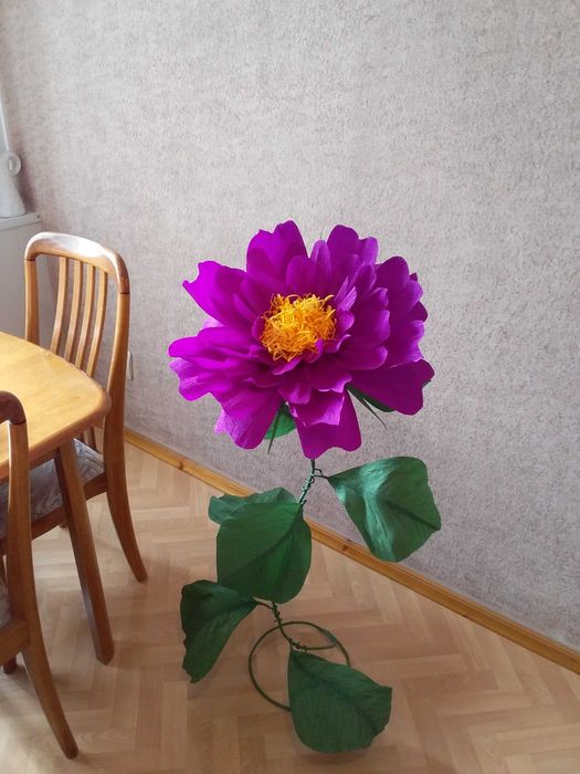 цветы большие  бумажные