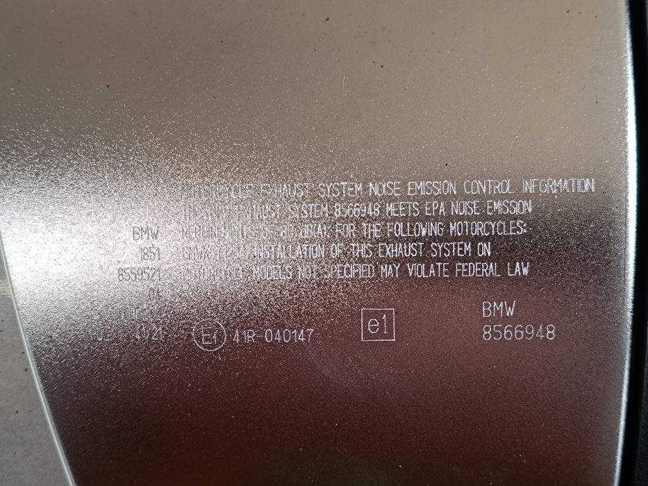 Выхлоп от мотоцикла BMW R 1200/ R 1250 GS GSA Выхлоп