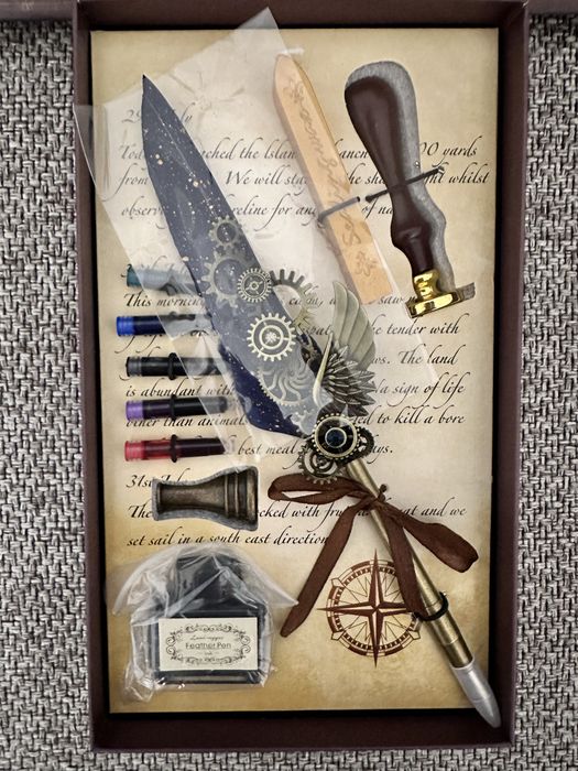Набор для калиграфии в стиле стимпанк