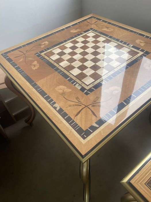 Шахматный стол ручной работы