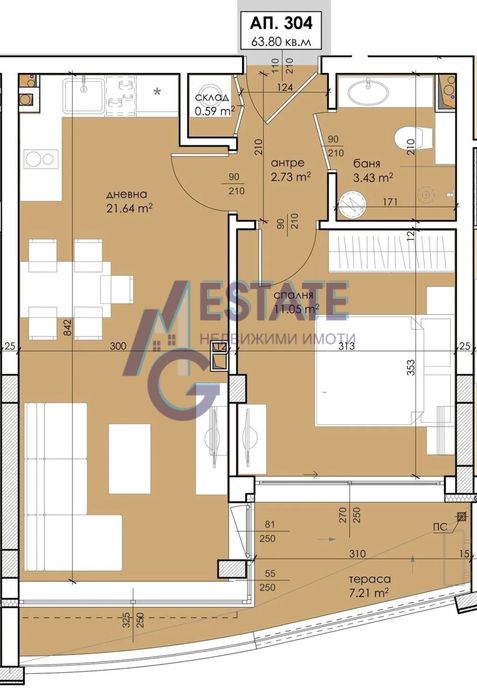 Продава се Двустаен апартамент в Созопол - 53 кв.м за 990 €/кв.м - Снимка #12