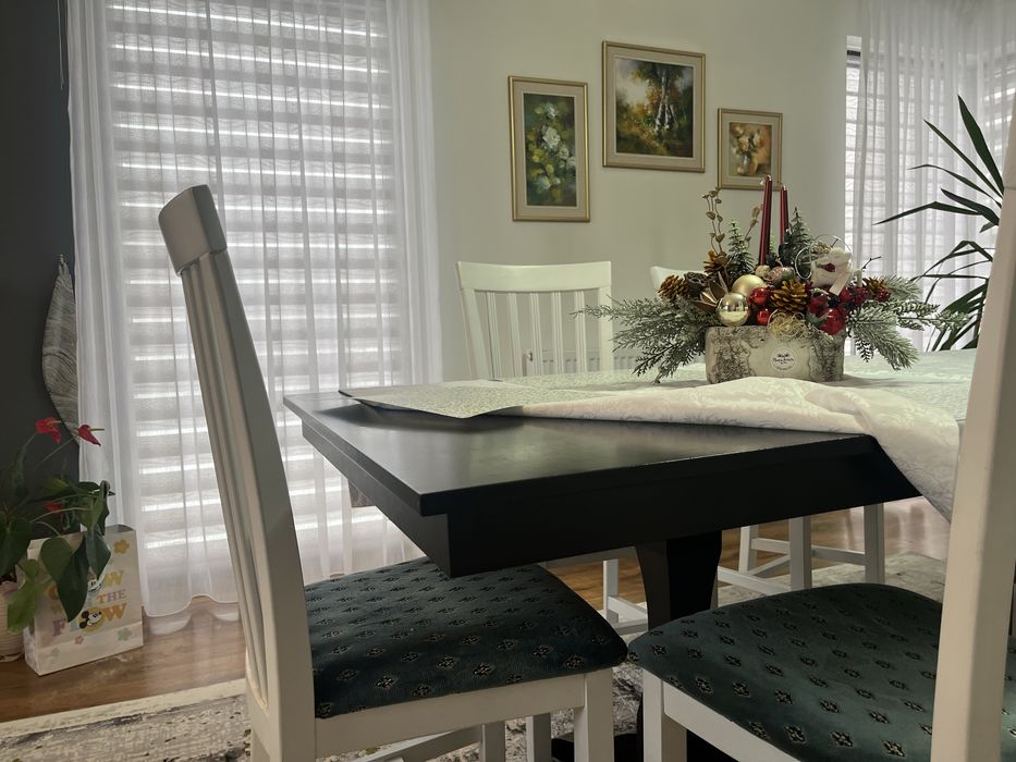 Masa sufragerie cu 6 scaune