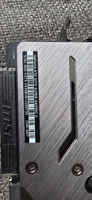 Placa video Msi Gaming X RTX 2070 SUPER 8GB GDDR6 256-bit