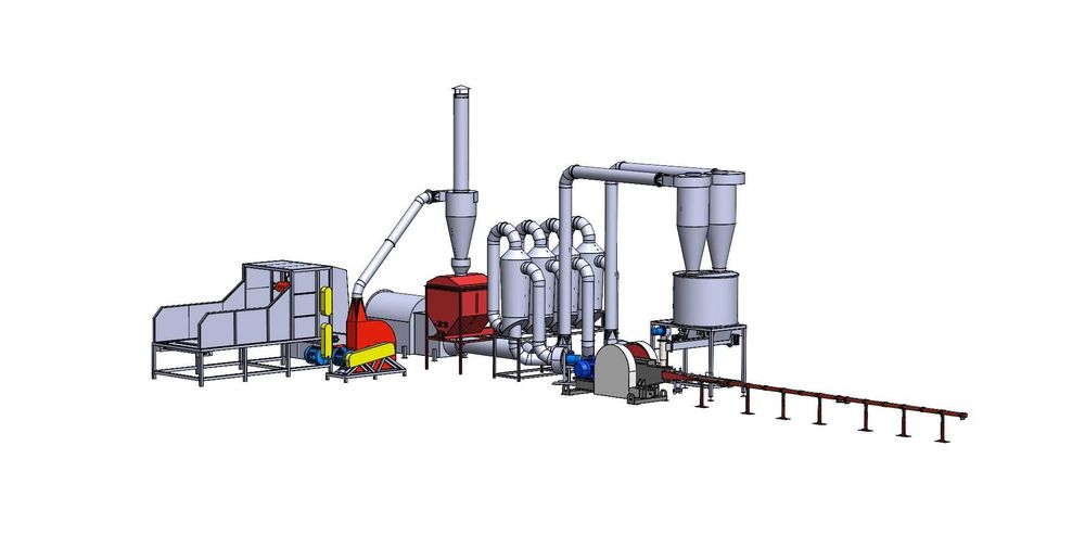 Linie brichetare rapita-paie producere brichete 400-500 kg/ora