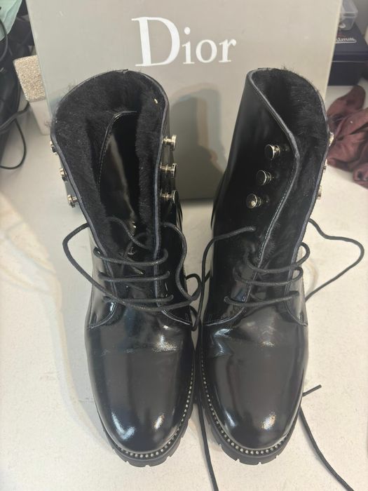 Dior 35/36 размер зимние ботинки утепленные