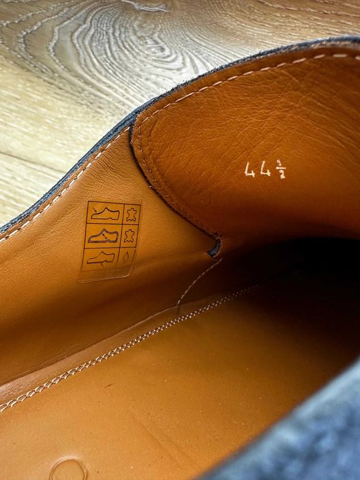 Pantofi bărbătești Jimmy Choo noi - Oxford Blue suede