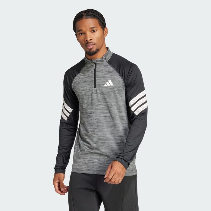 Bluza Adidas Icon 3-Stripes 1/4-Zip Long-Sleeve Top (S; M; L)