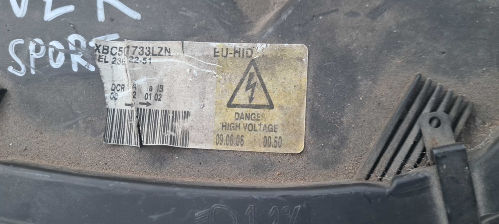 Фар Range Rover Sport 2008г.