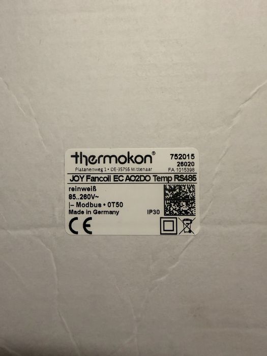 Thermokon JoY Fancoll EC AO2DO Temp RS485