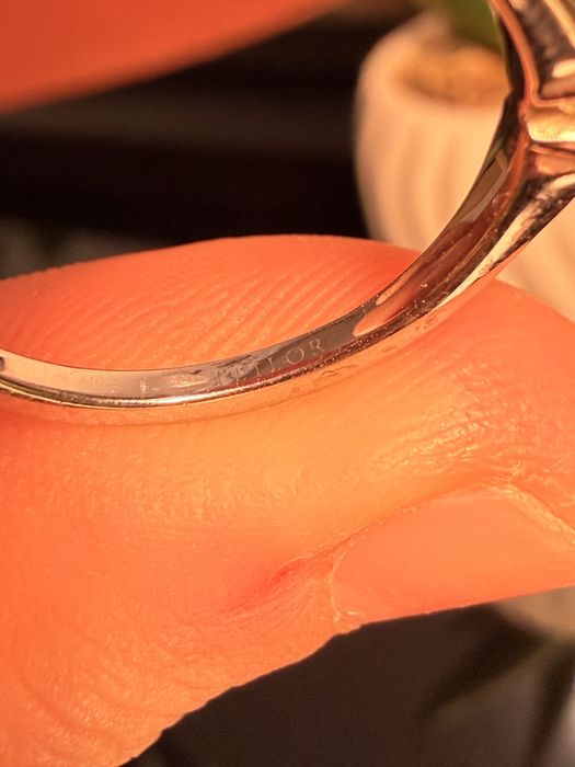 Inel de logodna cu diamant Teilor, aur alb