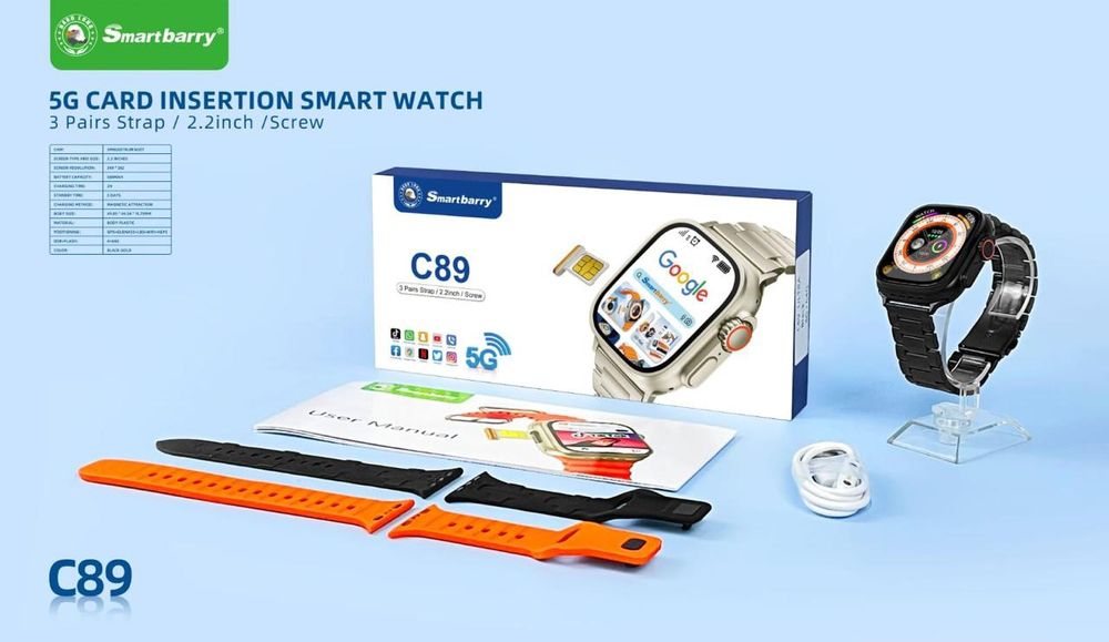 Smart watch C89 internet telegram YouTube