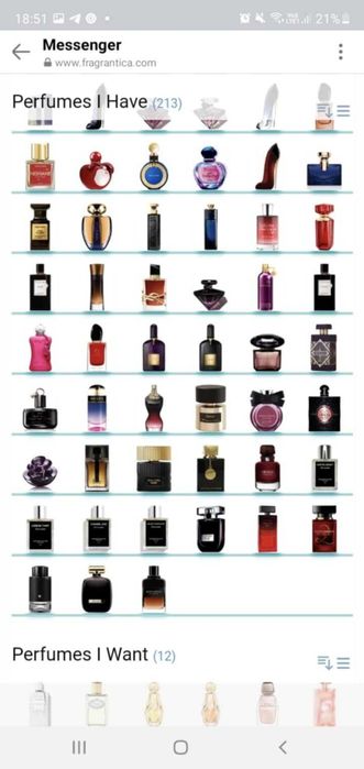 Oтливки- оригинални дамски парфюми от лична колекция