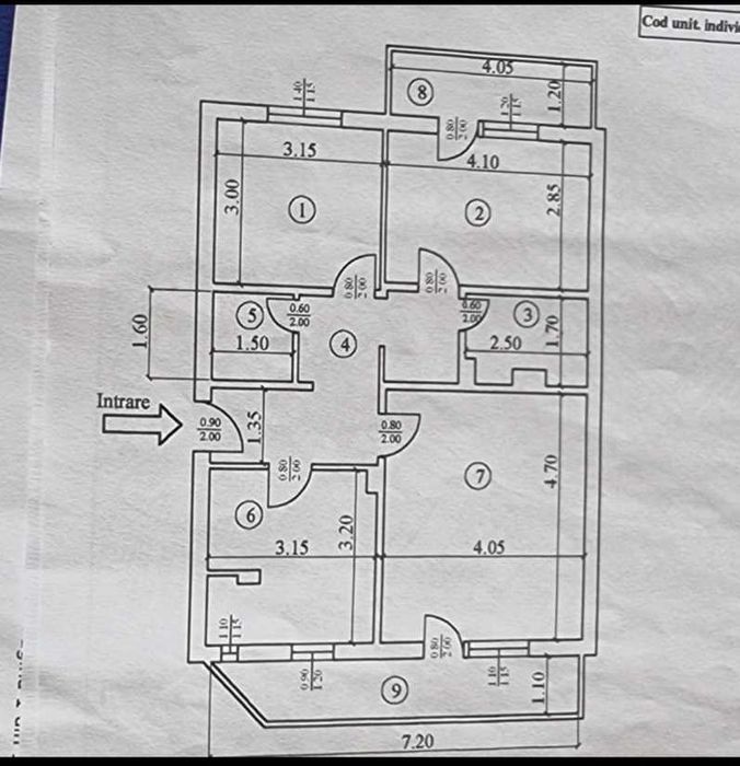 Apartament de vânzare 3 camere,2 băi,2 balcoane