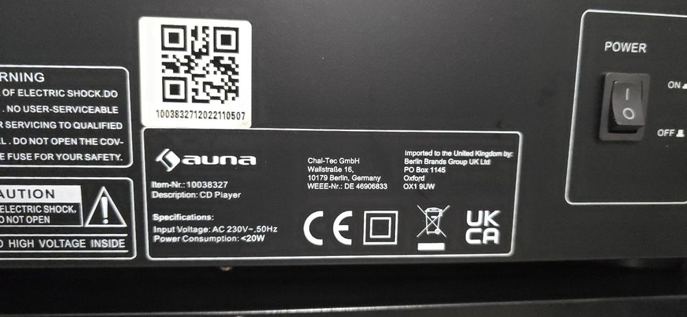 Cd player Auna si cu functie de preamplificator Usb