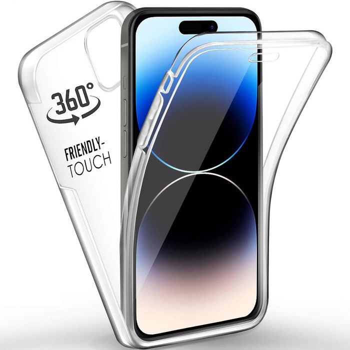 Прозрачен 360° градуса кейс за apple iphone 17