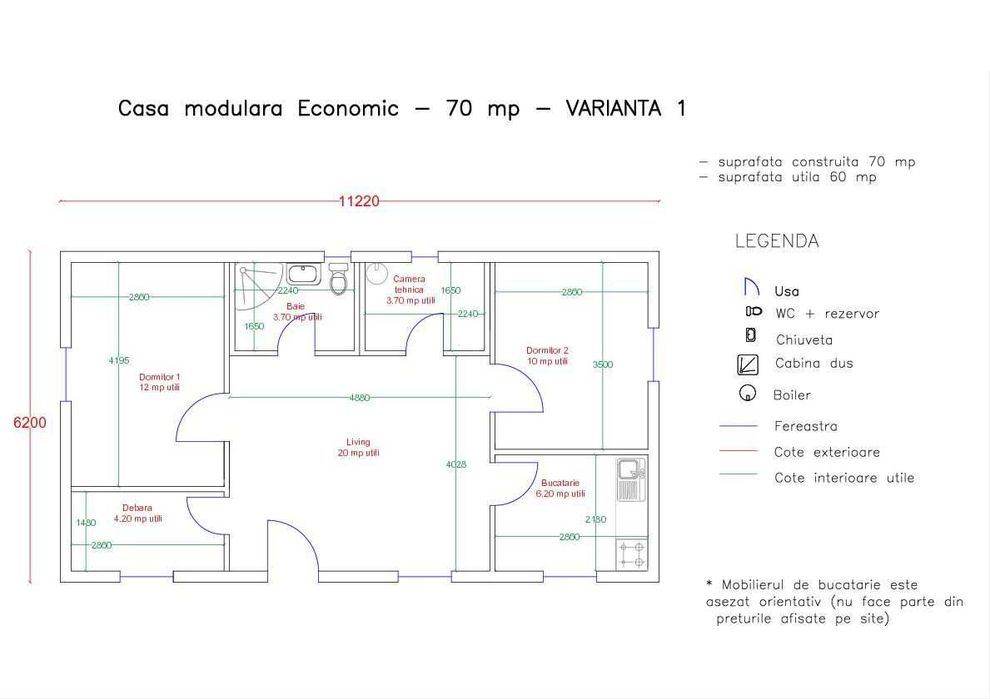 Casa Modulara, Garaje Auto si Containere stil birou din structura metalica si panou sandwich termoizolant