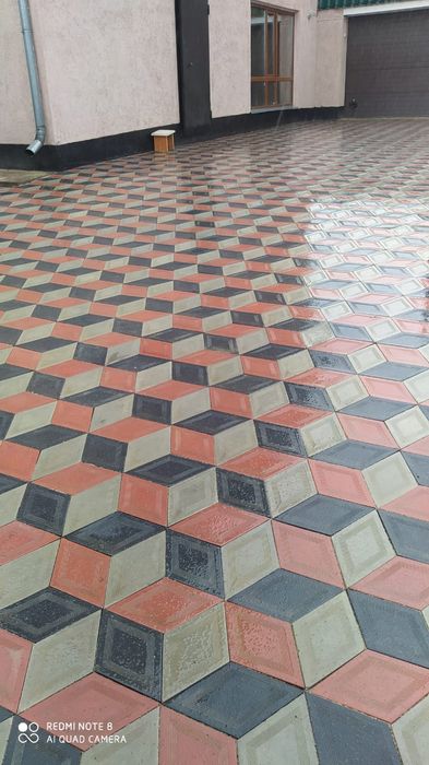 Газоблок и брусчатка