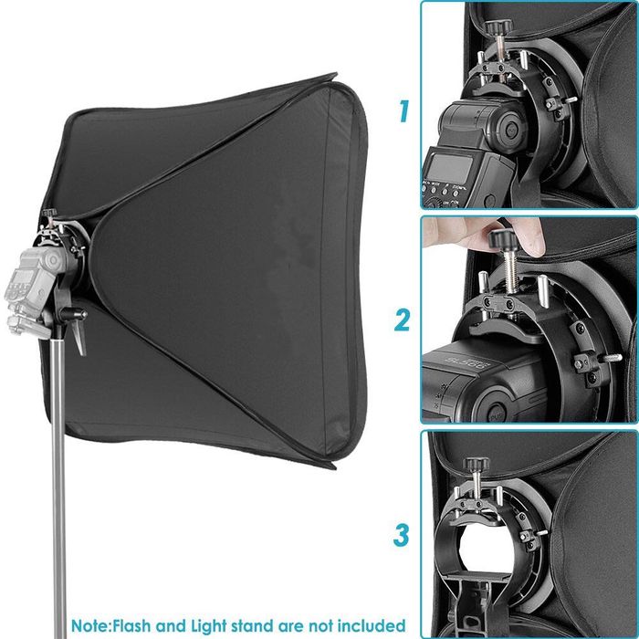 Софтбокс. Godox 60 x 60см. Спийдлайт. ръчна светкавица. Боуенс.