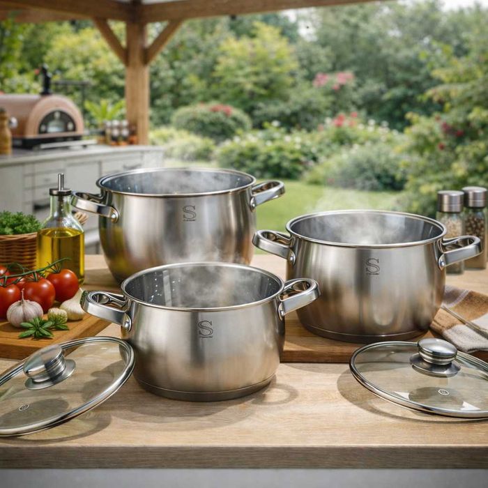 Комплект тенджери Swissgold EMMIE (SG-18099) – 3 броя