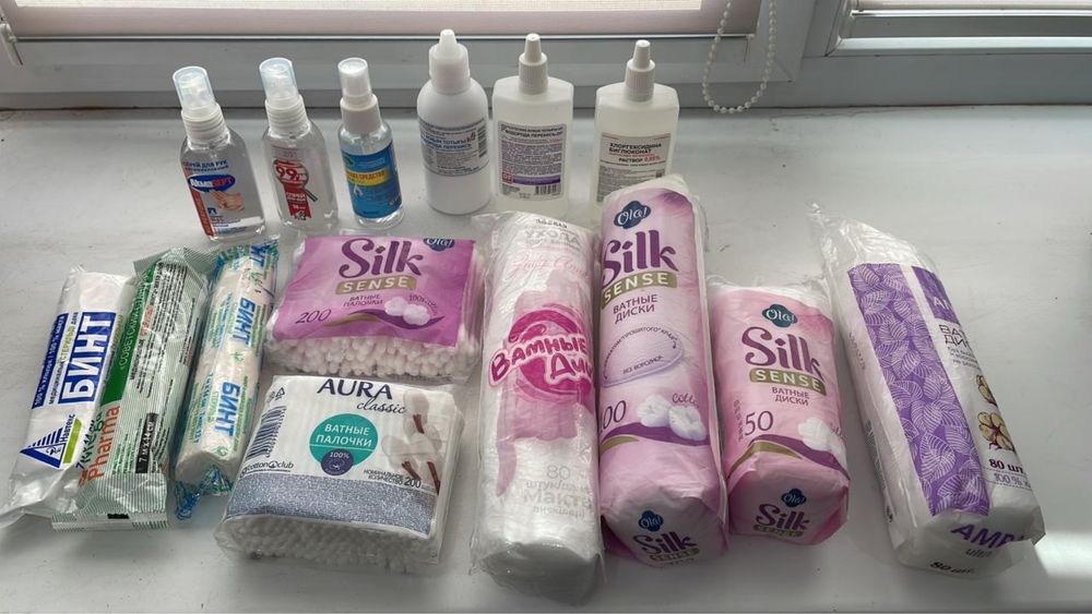 Спонжики, Ваты, ушные палочки