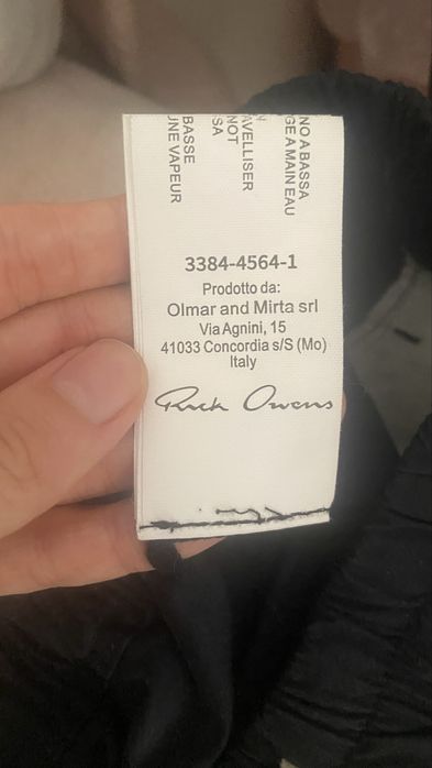 Rick Owens Black pearl striped shorts