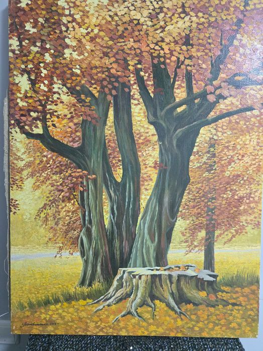 Картина, холст, масло, винтаж 2002 год, размер 80х60см