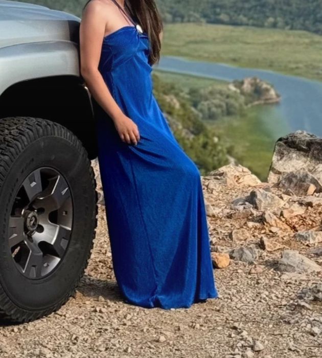 Rochie albastra de vara marime 36