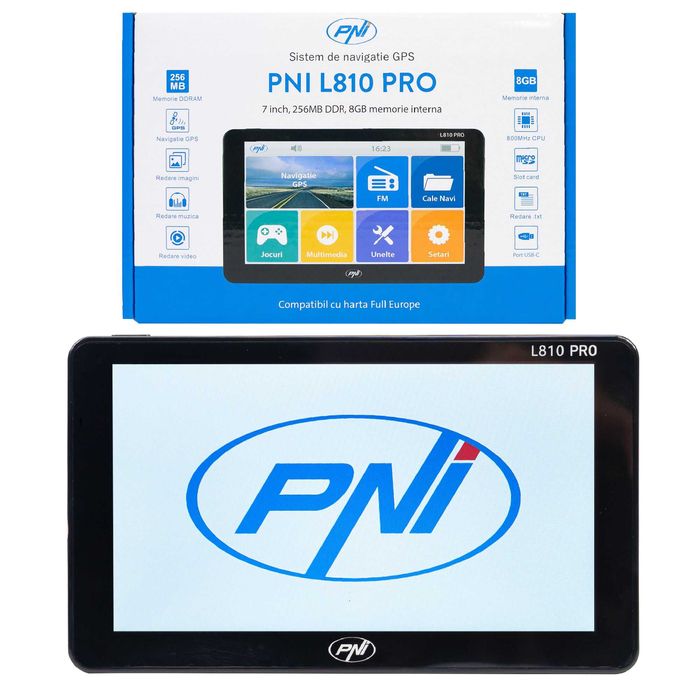 Sistem de navigatie GPS PNI L810 PRO ecran 7 inch, 800 MHz