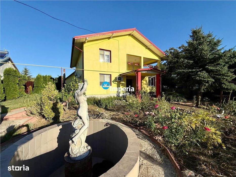 Vila 5 cam, 3 bai, beci, 800 teren, mobilata, Aroneanu Iasi