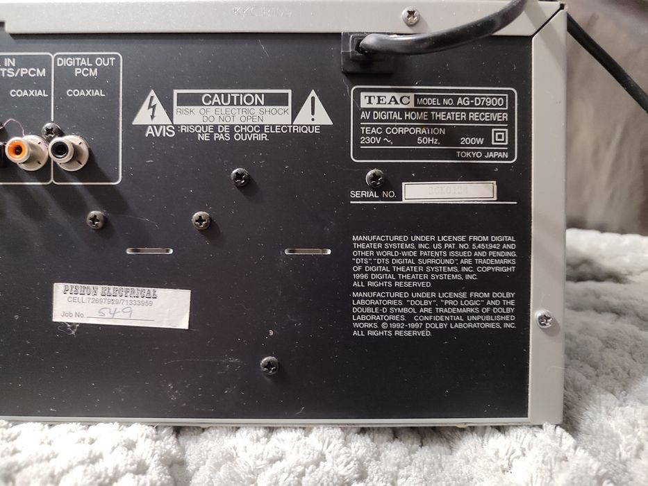 Ресйвър teac ag-d7900