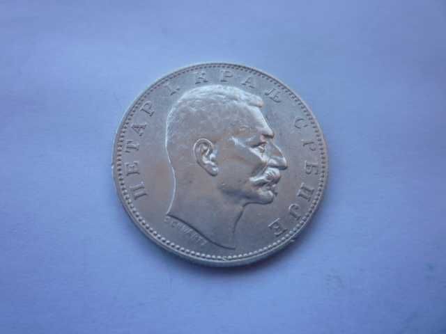 сребърна монета 1 динар 1912 година