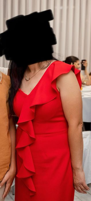 Дамска червена рокля