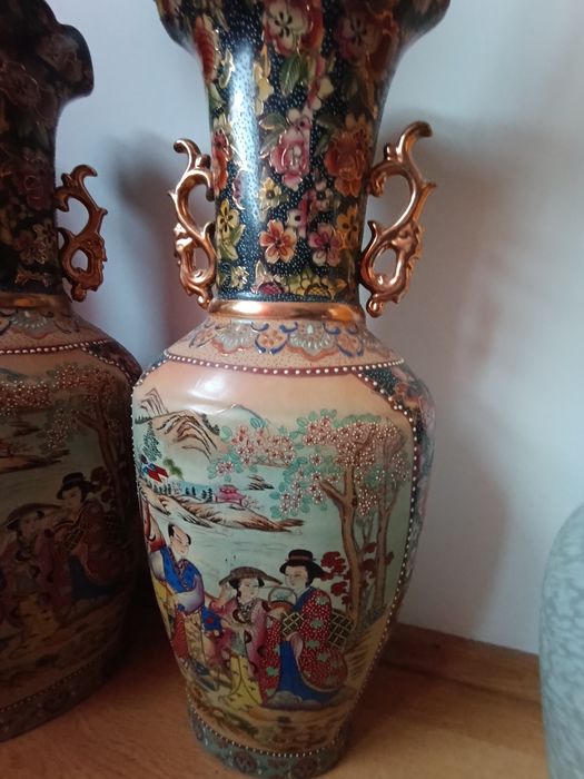 Vaze ceramica pictate manual mărime mare