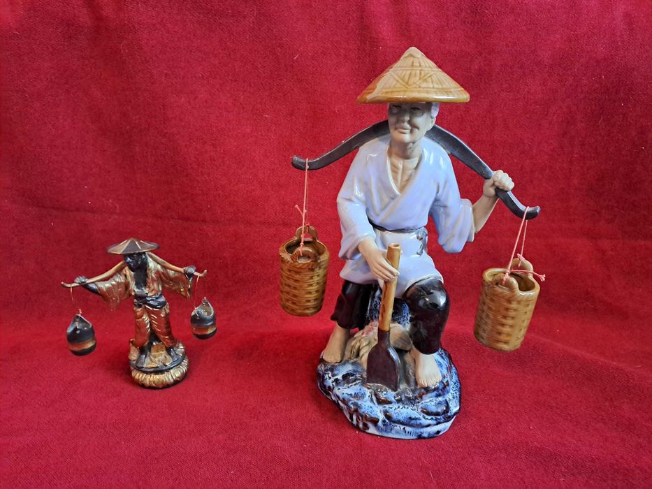 statueta bronz statueta portelan mudmen wanjiang 32 cm