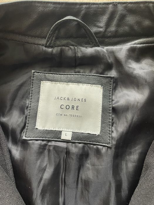 JACK & JONES Core  / мъжко кожено(естествена) яке L