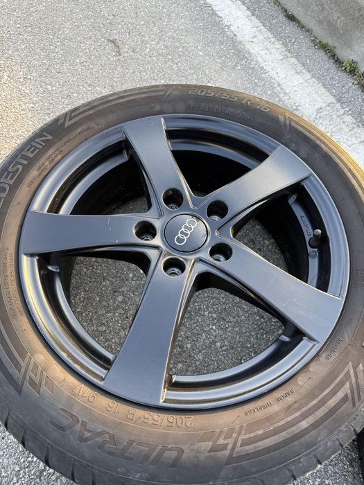 Летни гуми +алуминиеви джанти 5 112 16