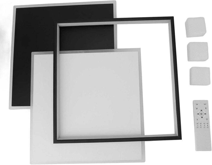 Модерна ЛЕД LED таванна лампа, полилей 3 цвята дистанционно 217