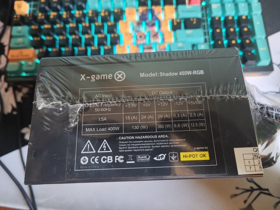 Продам блок питания x-game Shadow 400W-RGB