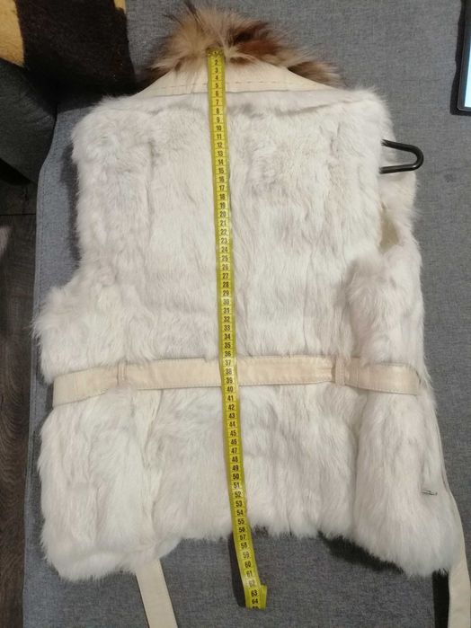 Дамски елек от естествена кожа с косъм