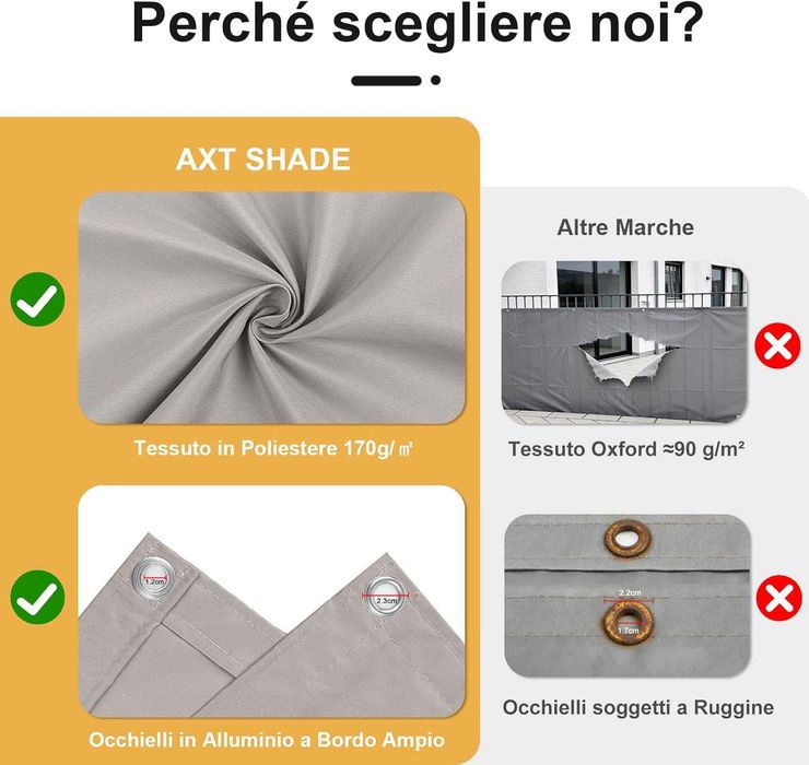 НОВА! Балконска предпазна преграда, параван за уединение 80х1000 см