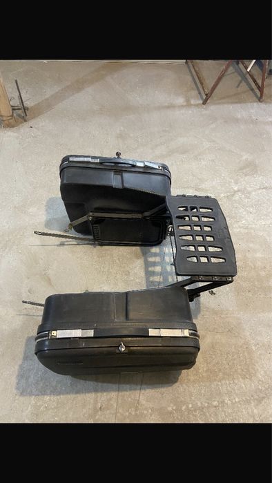 Genti laterale, coburi, pentru motocicleta, cu prindere universala