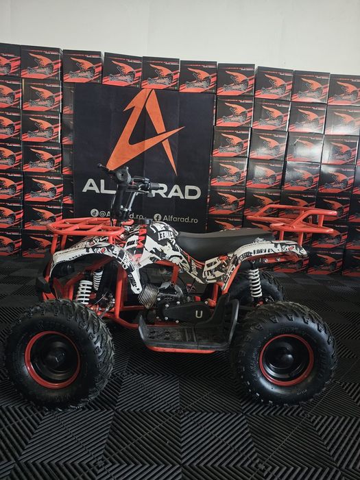 ATV Hummer pentru copii pe benzina de 49cc in 2 timpi, se poate limita viteza, Nou adus din Germania