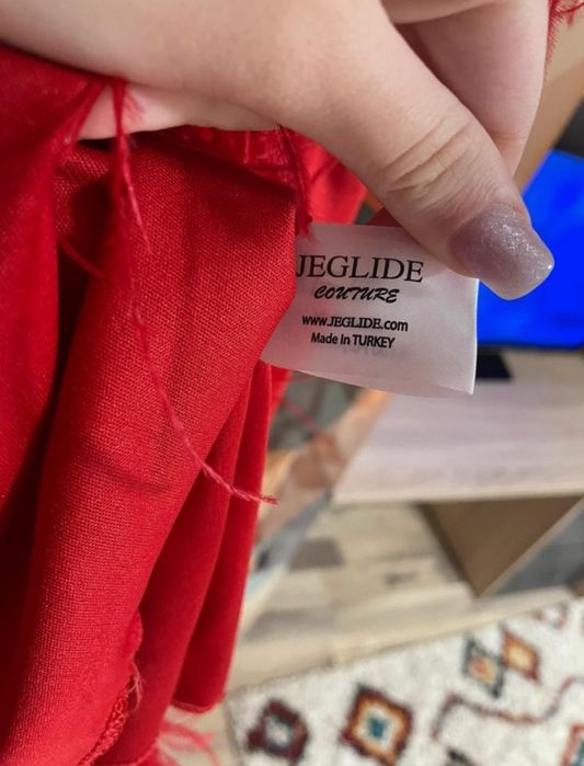Rochie roșie jeglide couture instanbul
