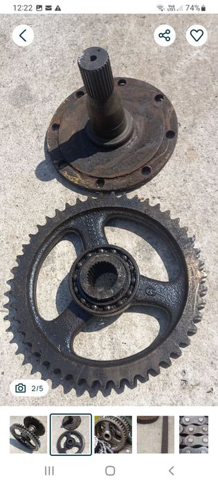 pinion 16b dublu / lanț gal 16b dublu