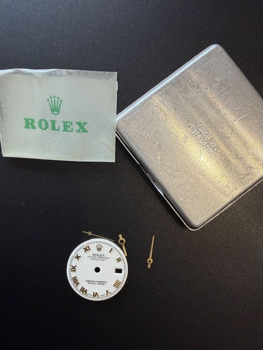 Cadran / Dial Rolex Datejust 26mm, gold , plus acele ceasului, complet